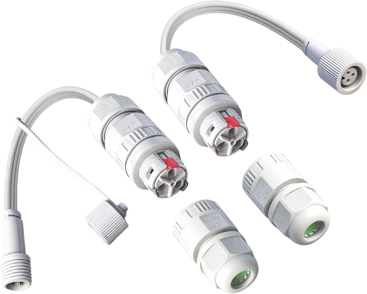 Conector impermeable 3 pines para luces Govee H706A H705A