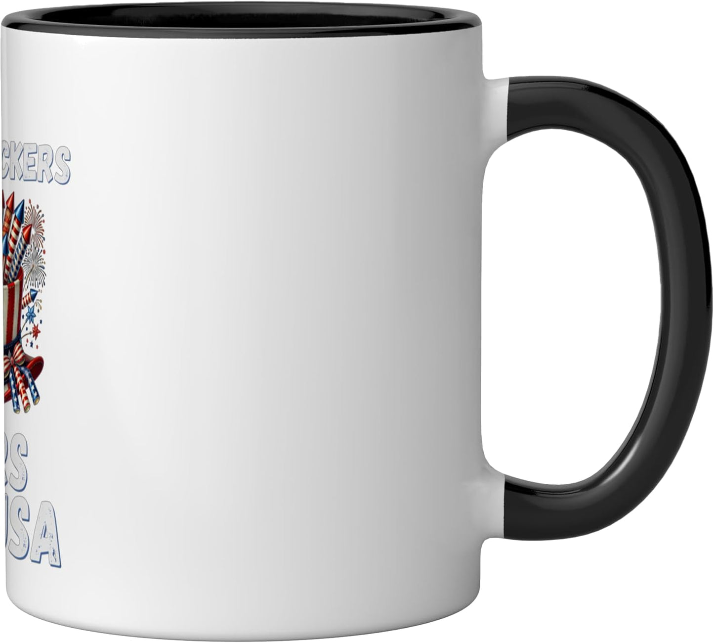 Taza cerámica Bangers para dos y medio siglos americano independiente negro/blanco