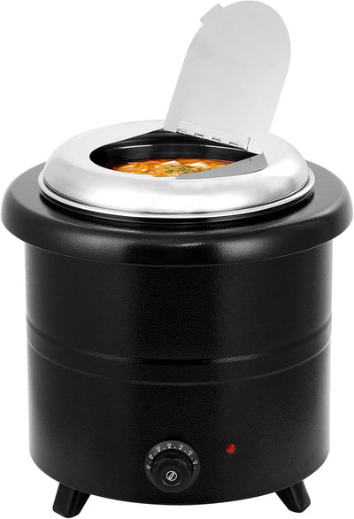 Calentador eléctrico de sopa 10L acero inoxidable con tapa y mango