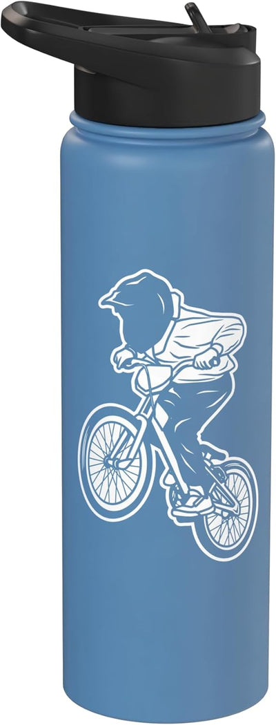 Botella agua acero inox para niños ciclista BMX