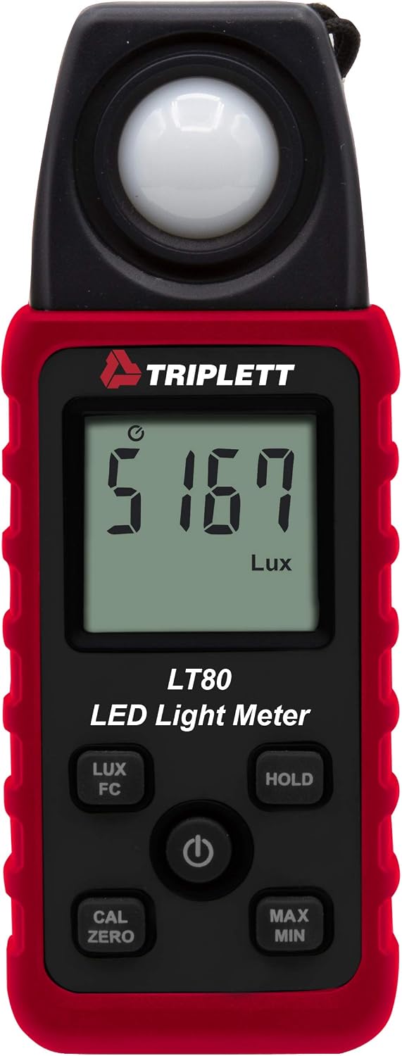 Medidor luz LED hasta 400k Lux