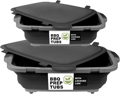 Set herramientas barbacoa y bañera plegable 30L 16L