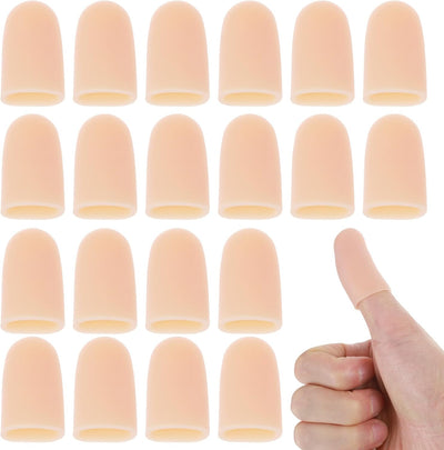 20 Pzas Protectores Gel Dedos Silicona para Pulgar Artritis