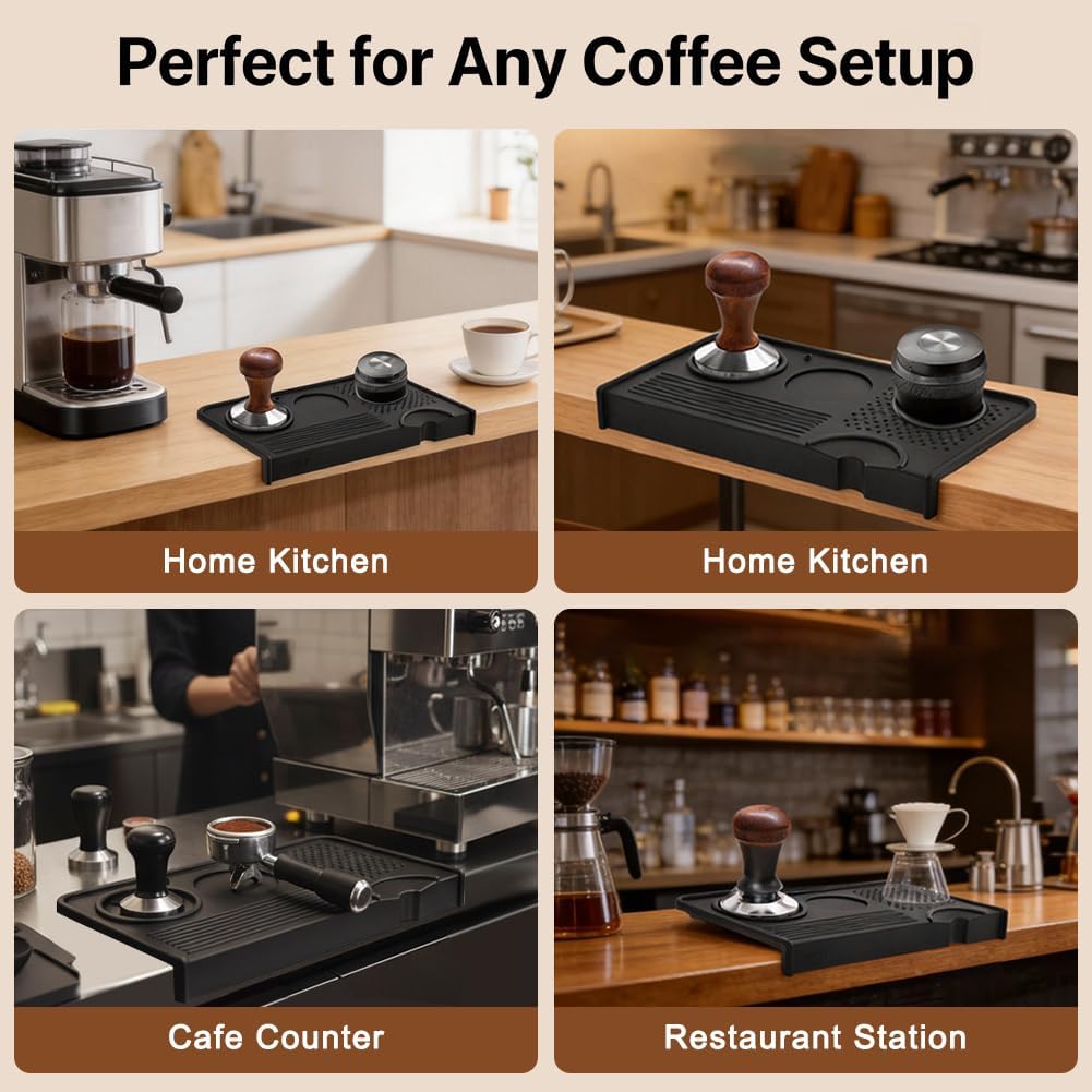 Alfombrilla silicona portafiltro para café expreso