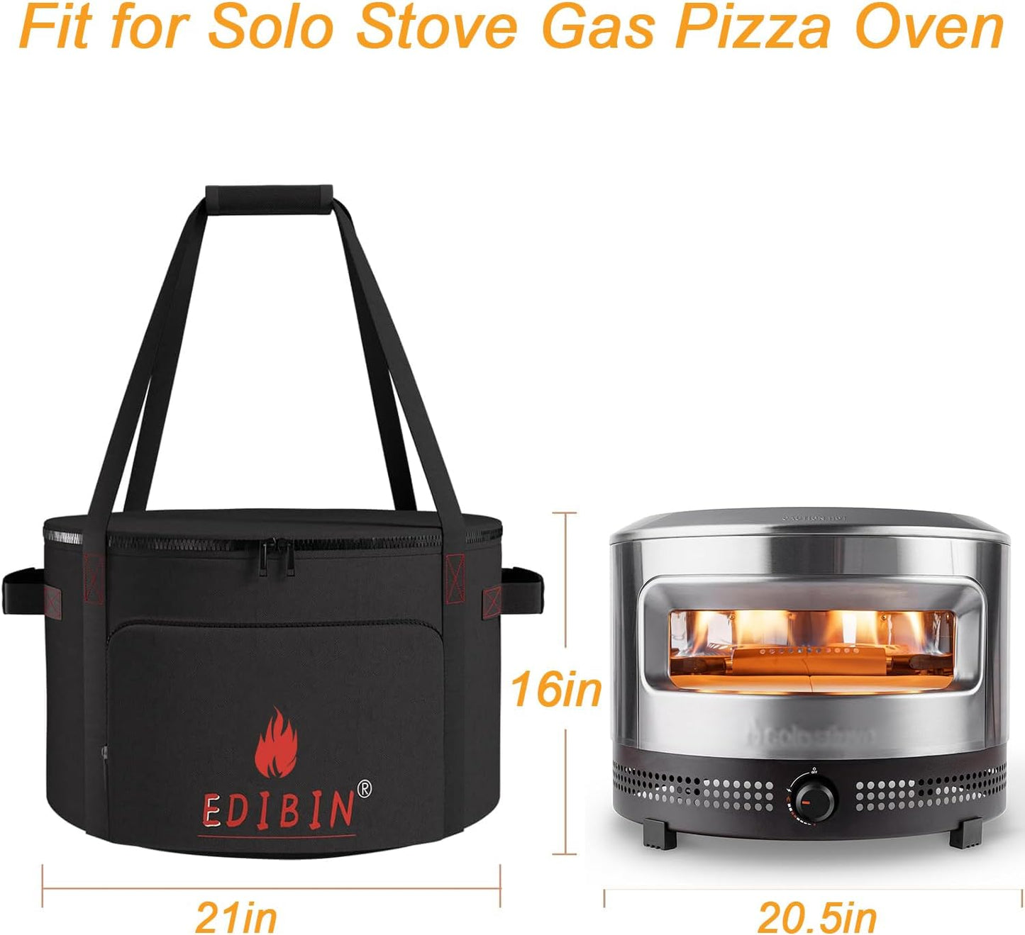 Bolsa transporte horno pizza Pi resistente agua