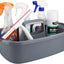 Cubo plástico organizador limpieza hogar asa color gris