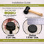 Tapas hierro forjado 1-1/4pulg para sillas mesa patio