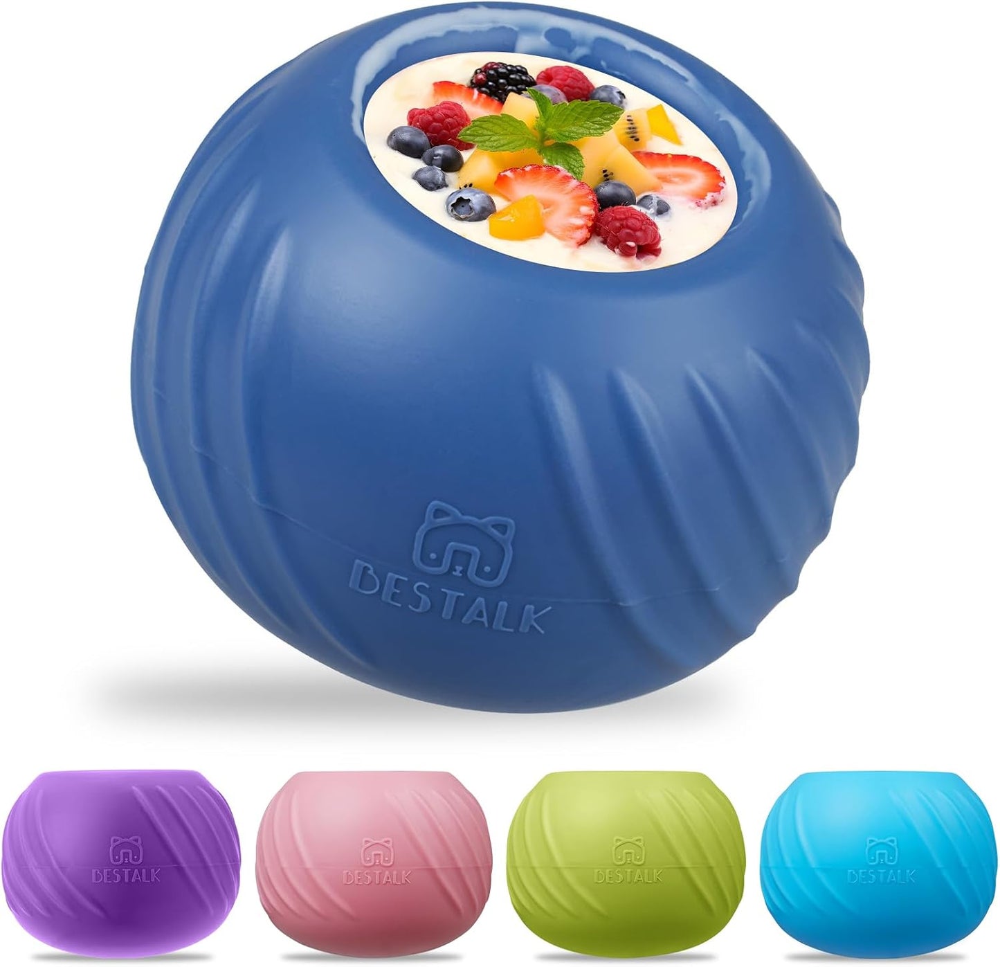 Juguete lamer perros cuenco interactivo azul