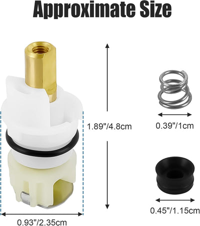 Pack 2 cartuchos grifo RP25513 comp Delta vástago kit RP24096