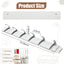 Perchero pared 6 ganchos aluminio 19pulg