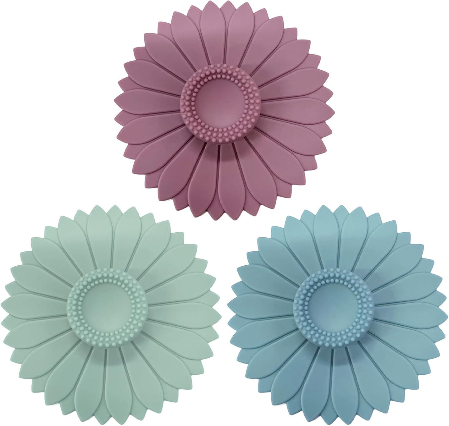 3 Pzas Fundas Silicona Tazas Girasol Coloridas Flexibles