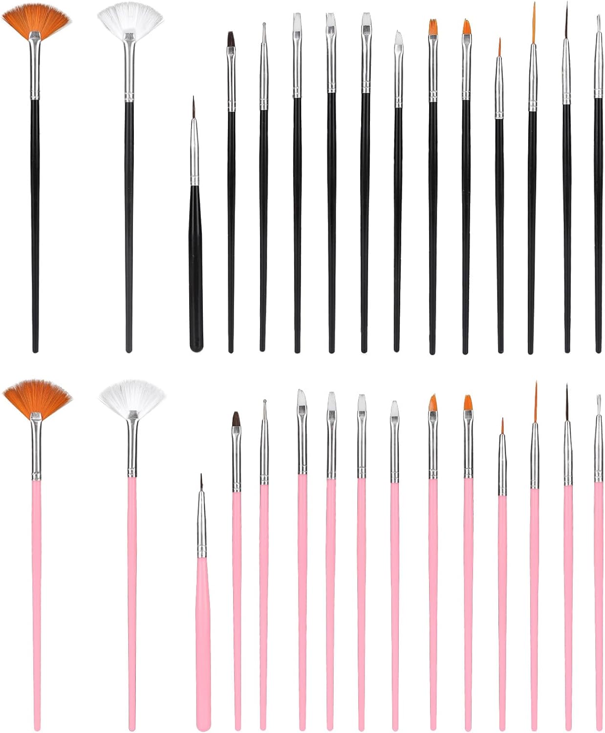 Juego de 30 pinceles para decorar pasteles y galletas aptos para alimentos