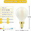 Bombilla LED E12 4W 400lm 3000K suave paquete 6