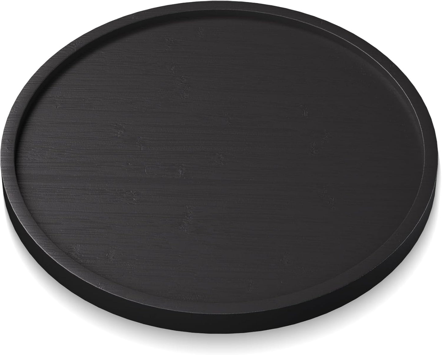 Bandeja bambú servir 8.7pulg decorativa hogar negro