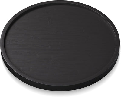 Bandeja bambú servir 8.7pulg decorativa hogar negro