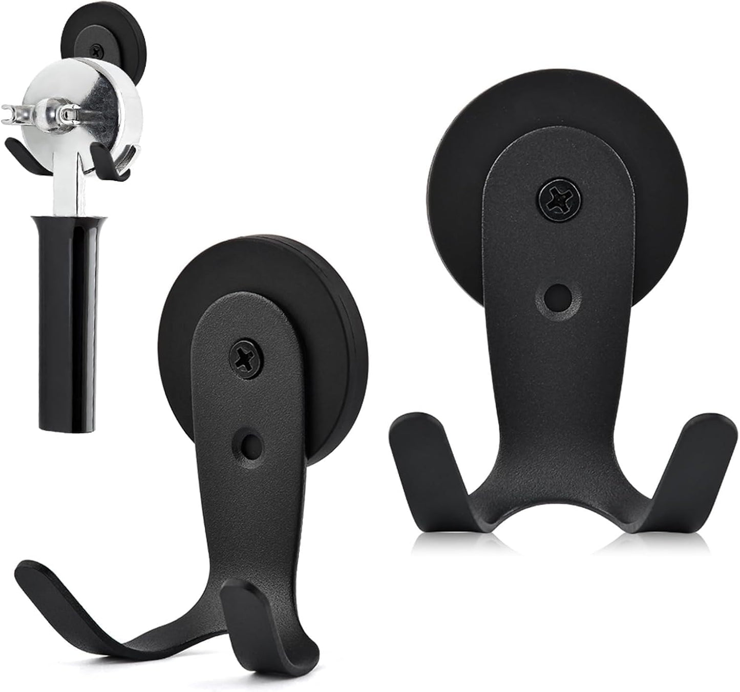 2 Soportes Magnéticos Portafiltros Cafetera Espresso Negro