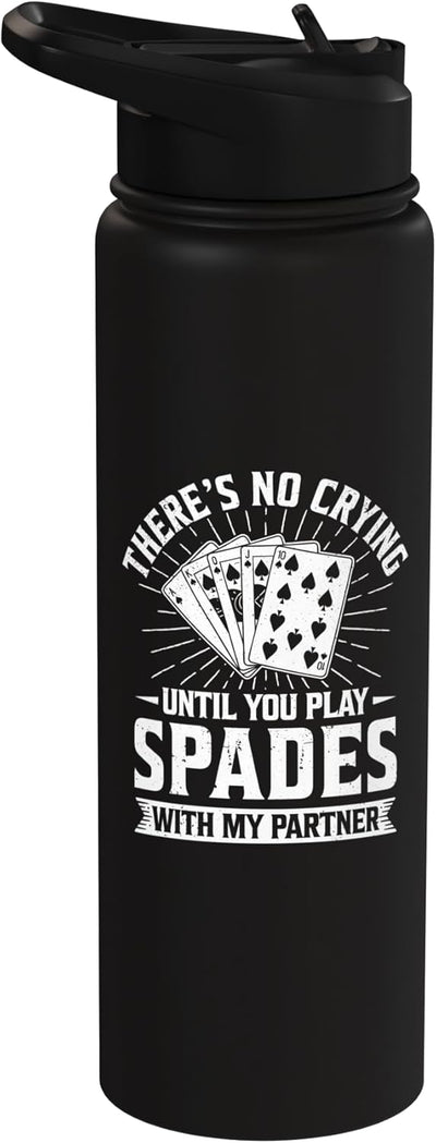Botella de agua aislada de acero inoxidable Spades