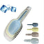 Cucharas plástico para congelador y cocina set 4 coloridas