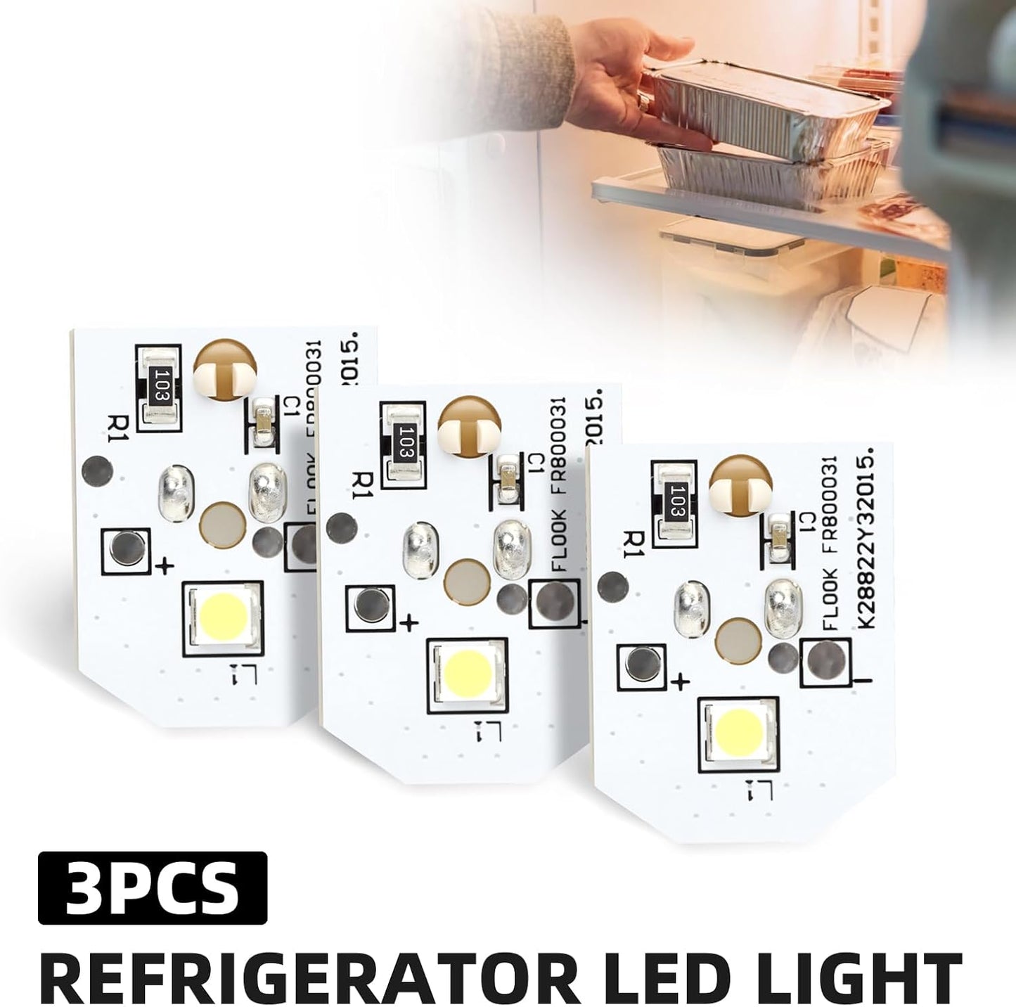 Reemplazo luz LED para refrigerador GE