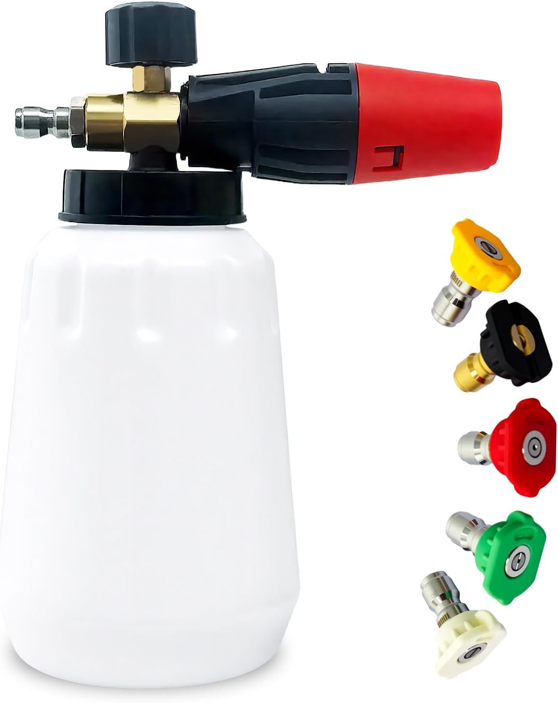 Cañón espuma auto 1L 5 puntas boquilla espuma prof. conector rápido