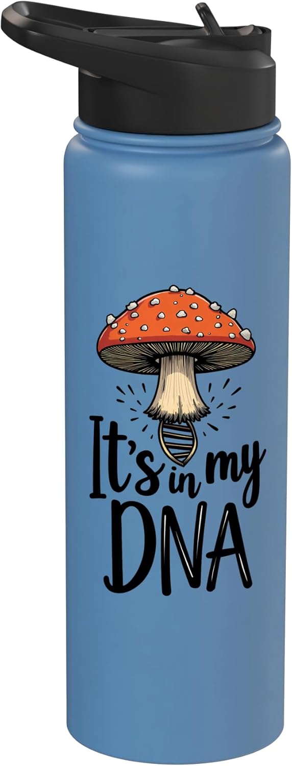 Botella de agua aislada acero inoxidable para recolección de hongos