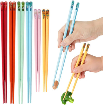 6 Pzas Palillos Fibra Vidrio Reutilizables Antiderrap para Sushi