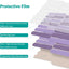 Protector salpicaduras 12x12pulg textura cristal morado claro