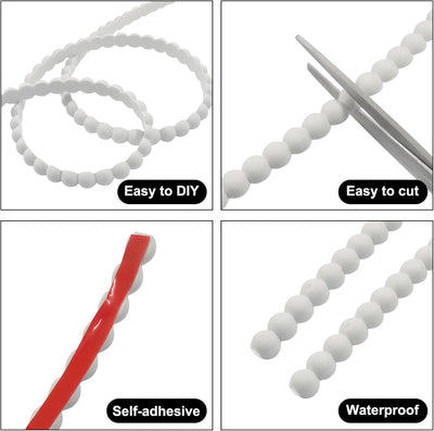 Moldura flexible semirperla 10pies para paredes y espejos