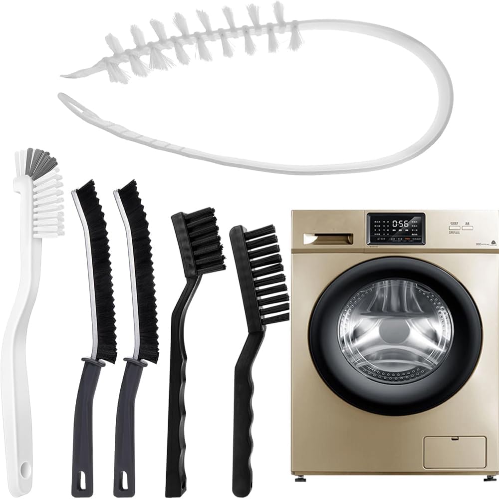 Kit cepillos limpieza lavadora secadora 1 cepillo tambor 5 grietas