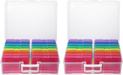 Organiz. fotos 4x6pulg con asa 16 fundas interiores