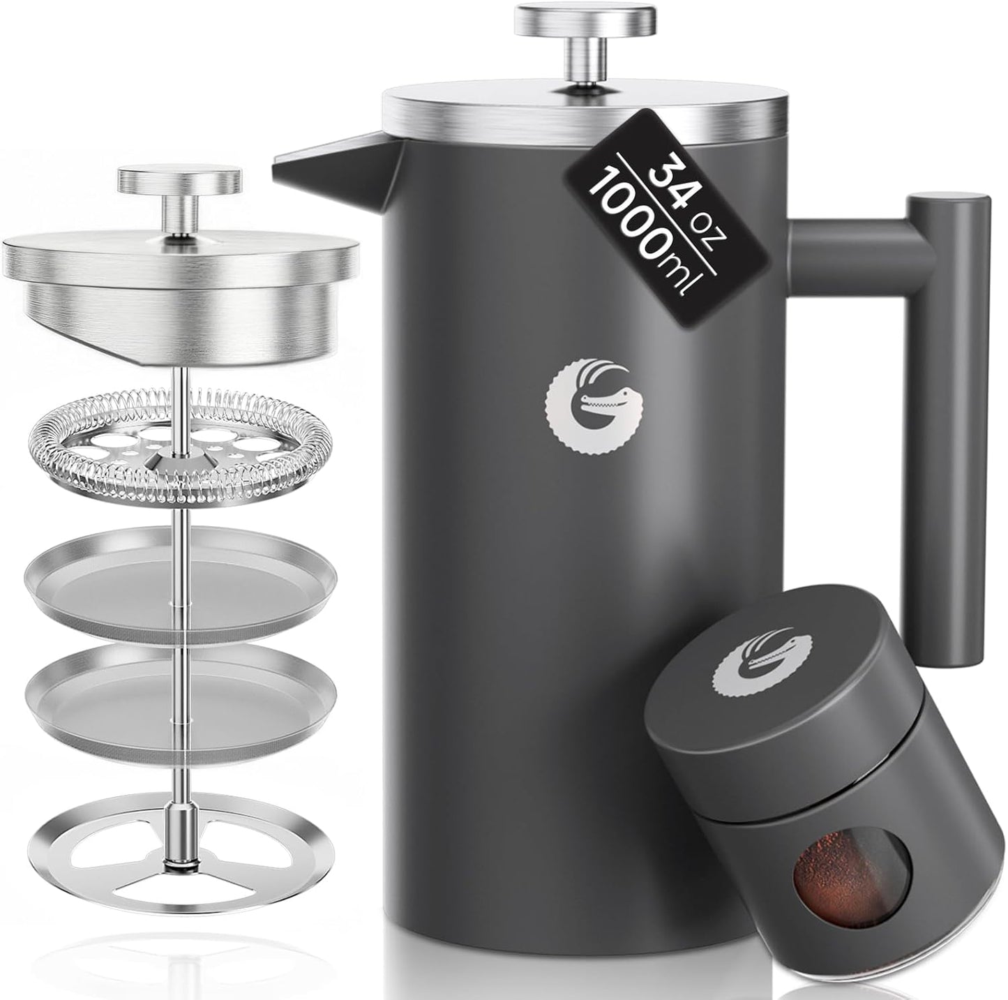 Prensa francesa acero inox 34oz cafetera fría