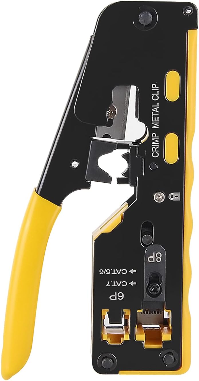 Herramienta crimpadora RJ45 para Ethernet CAT6/5e