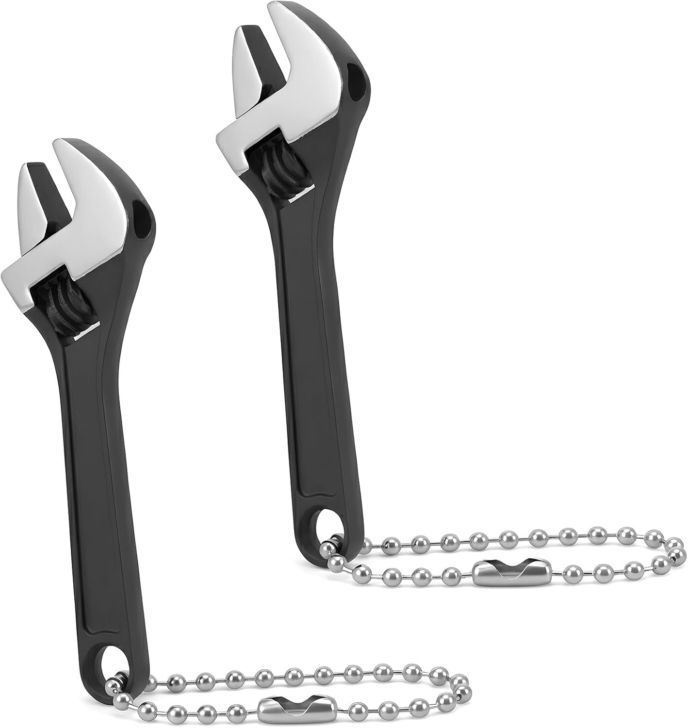 2 Pzas llave ajustable acero inox para reparación micro equipo