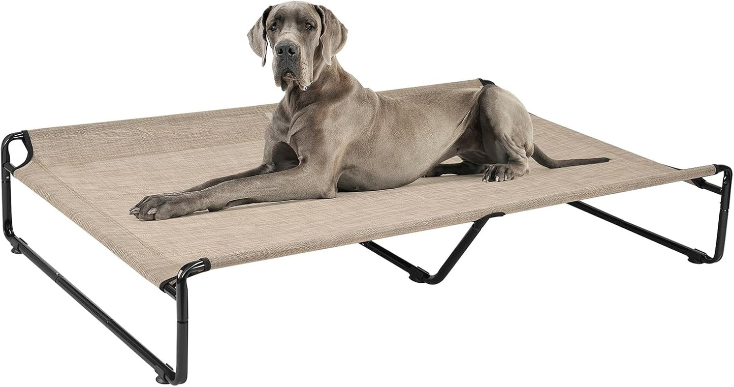 Cama elevada perro XXL reposacabezas patas antiderrap