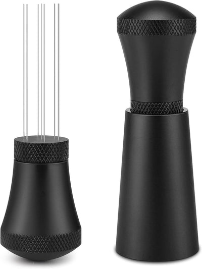 Herramienta agitadora de café expreso WDT con 7 agujas finas de acero inoxidable