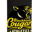 Botella de agua aislada vintage Cougar acero inoxidable