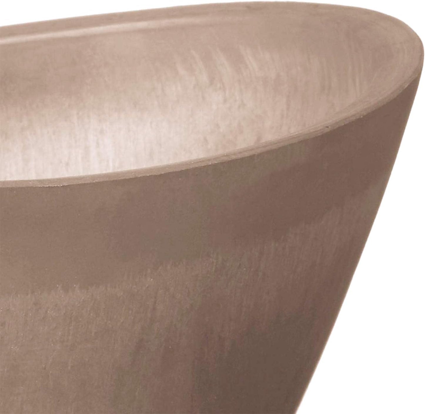 Maceta curvada material compuesto para plantas interiores