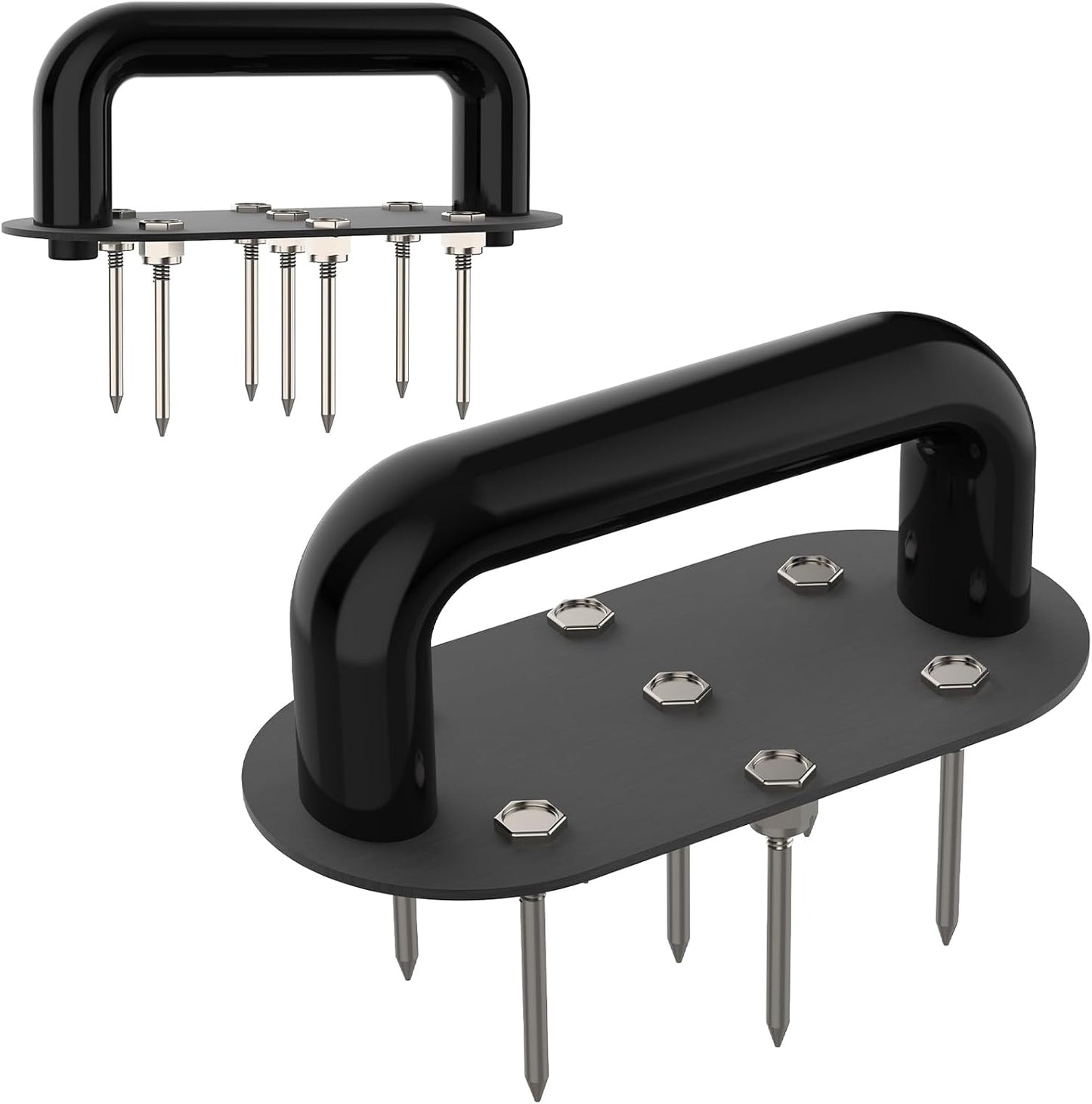 Aireador de césped manual con 7 picos de hierro