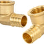 Pack 2 Accesorios Engarce Latón 3/4pulg PEX x 1/2pulg FIP