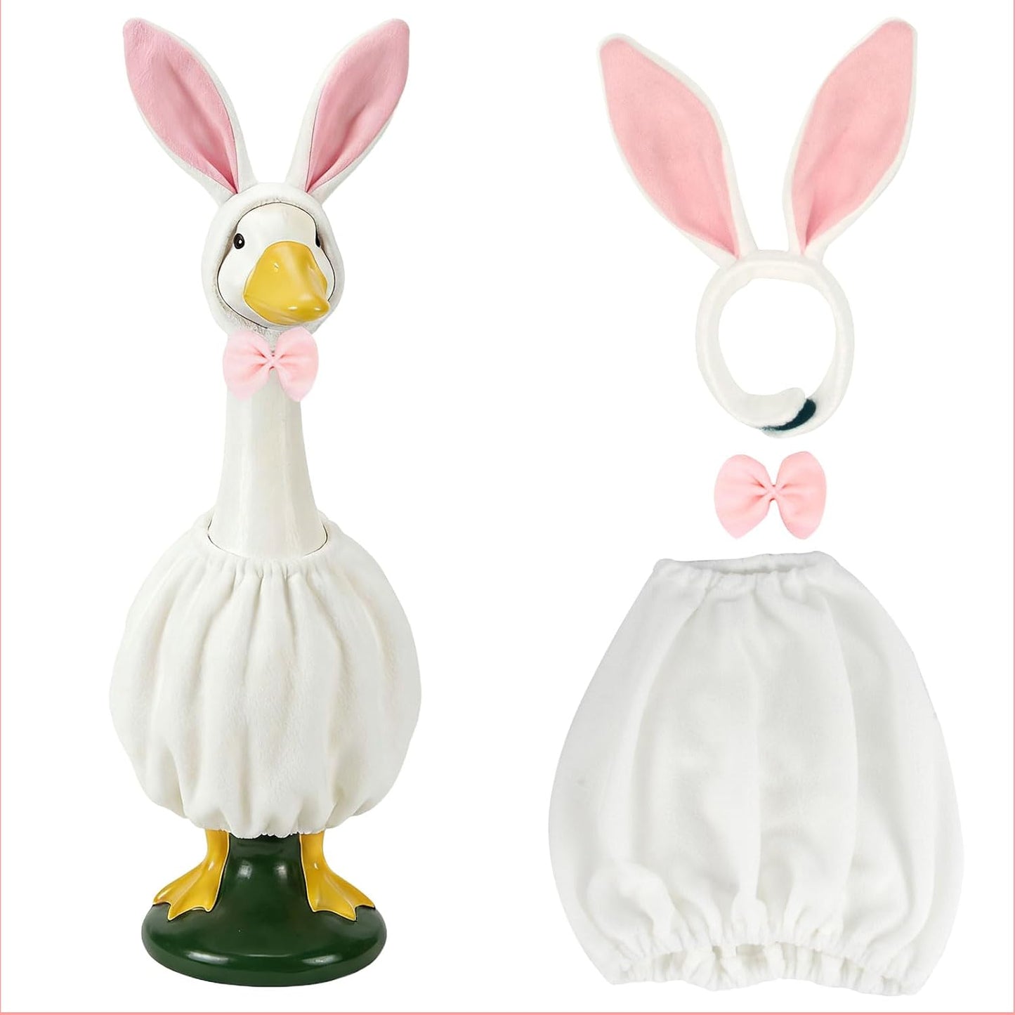 Traje ganso de conejo Pascua 23pulg jardín cemento