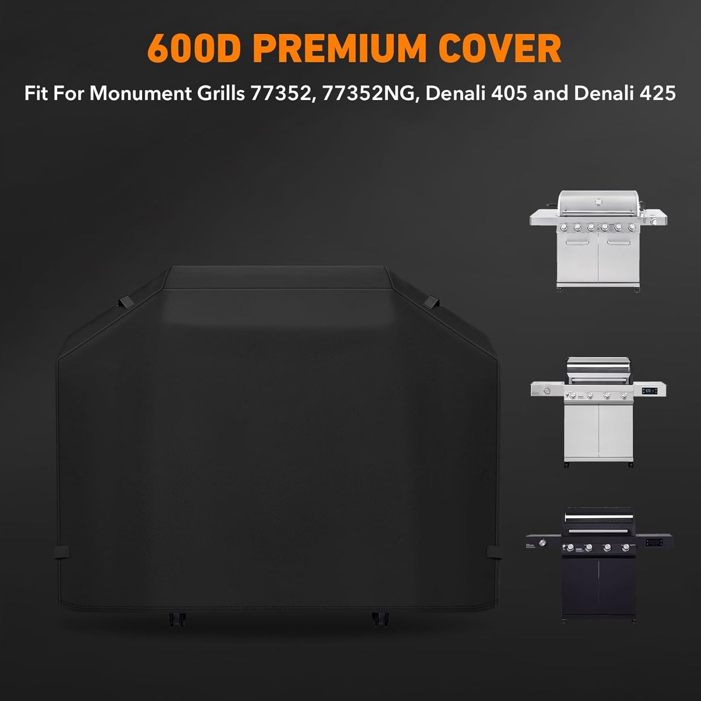 Cubierta poliéster 600D para parrilla Denali 405/425 62pulg