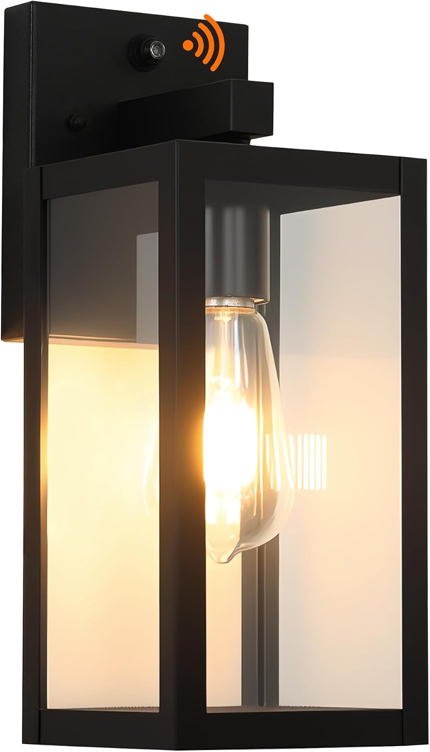 Lámpara sensor amanecer anochecer exterior impermeable