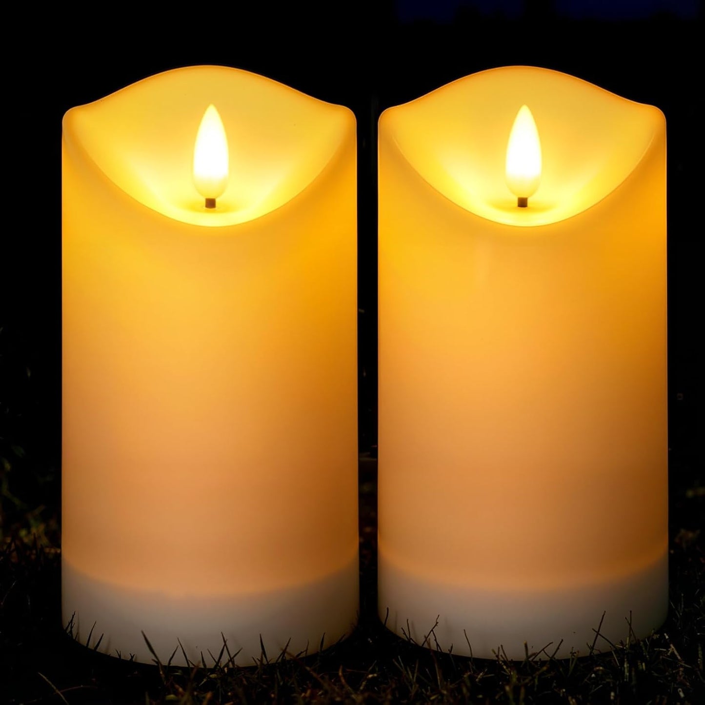 Velas solares LED recargables impermeables set 2 3.25x6