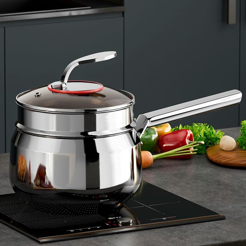 Estante vapor doble capa acero inox para bebé y uso doméstico