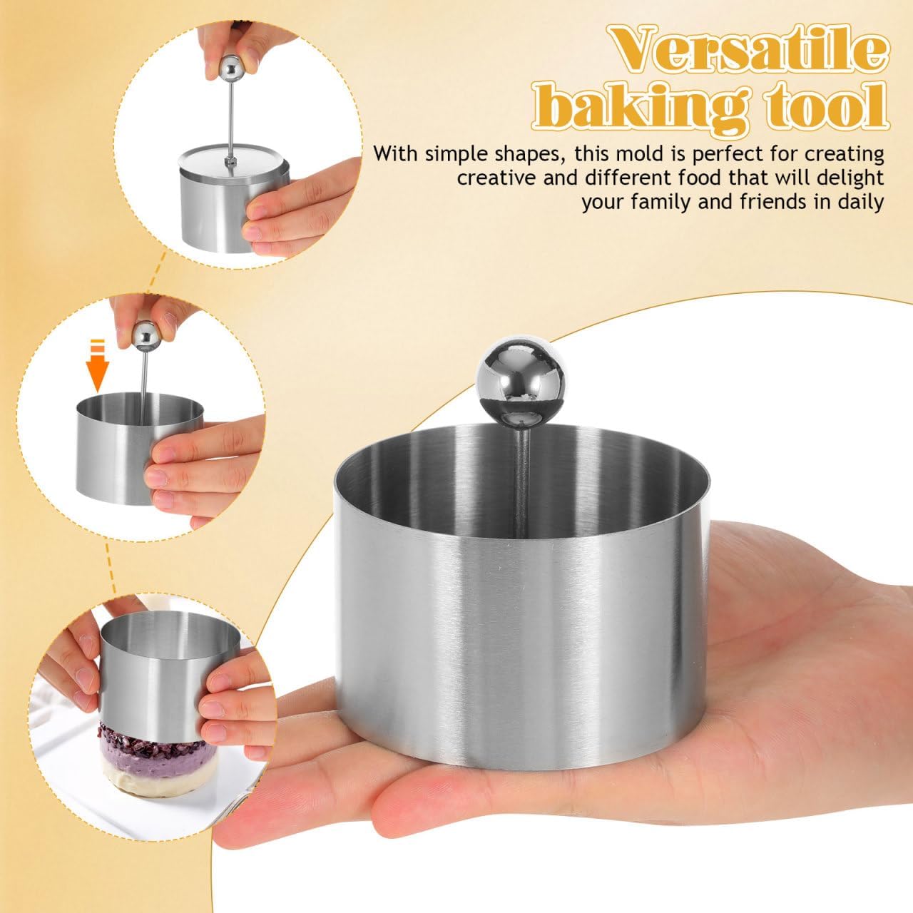 Molde de acero inoxidable para onigiri y sushi DIY
