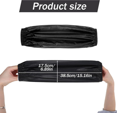 2 Pares Mangas Impermeables Poliuretano Elástico para Cocinar