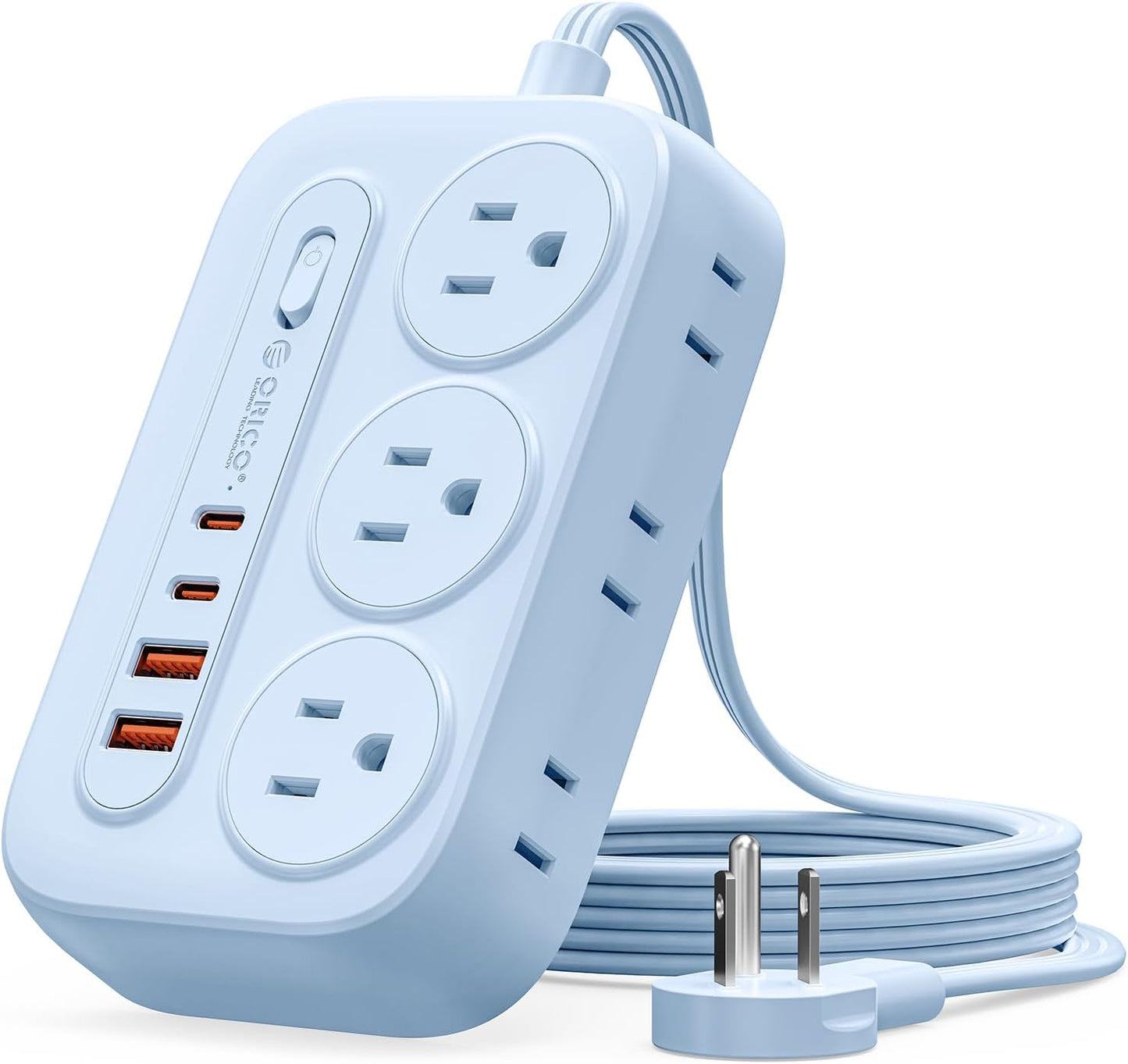 Regleta sobretensiones con 6 salidas CA y 4 puertos USB-C