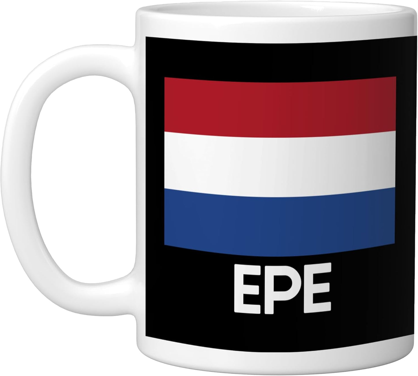 Taza Cerámica Bandera Holanda Blanca