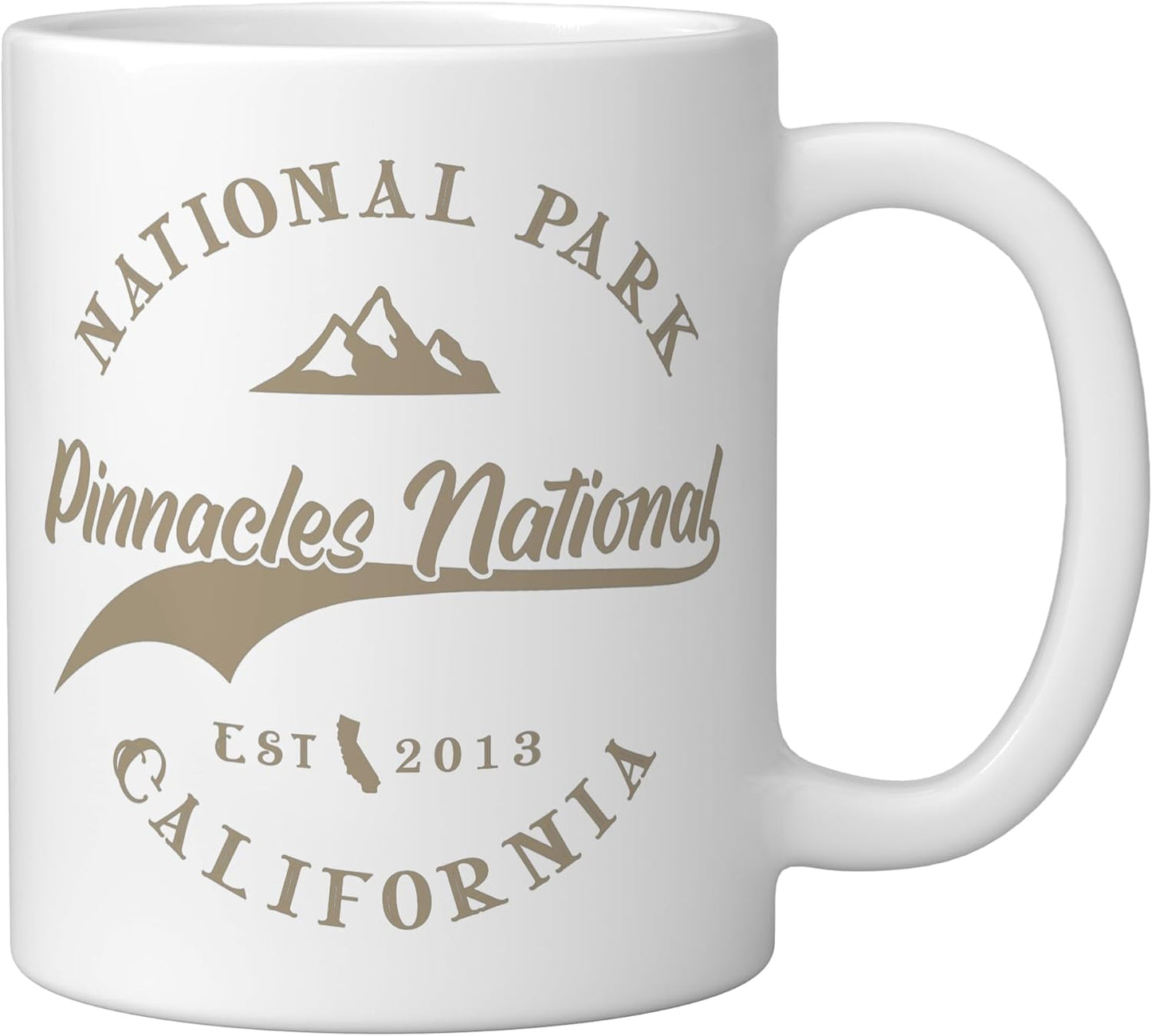 Taza Cerámica 80s Blanco Parque Nacional Pinnacles