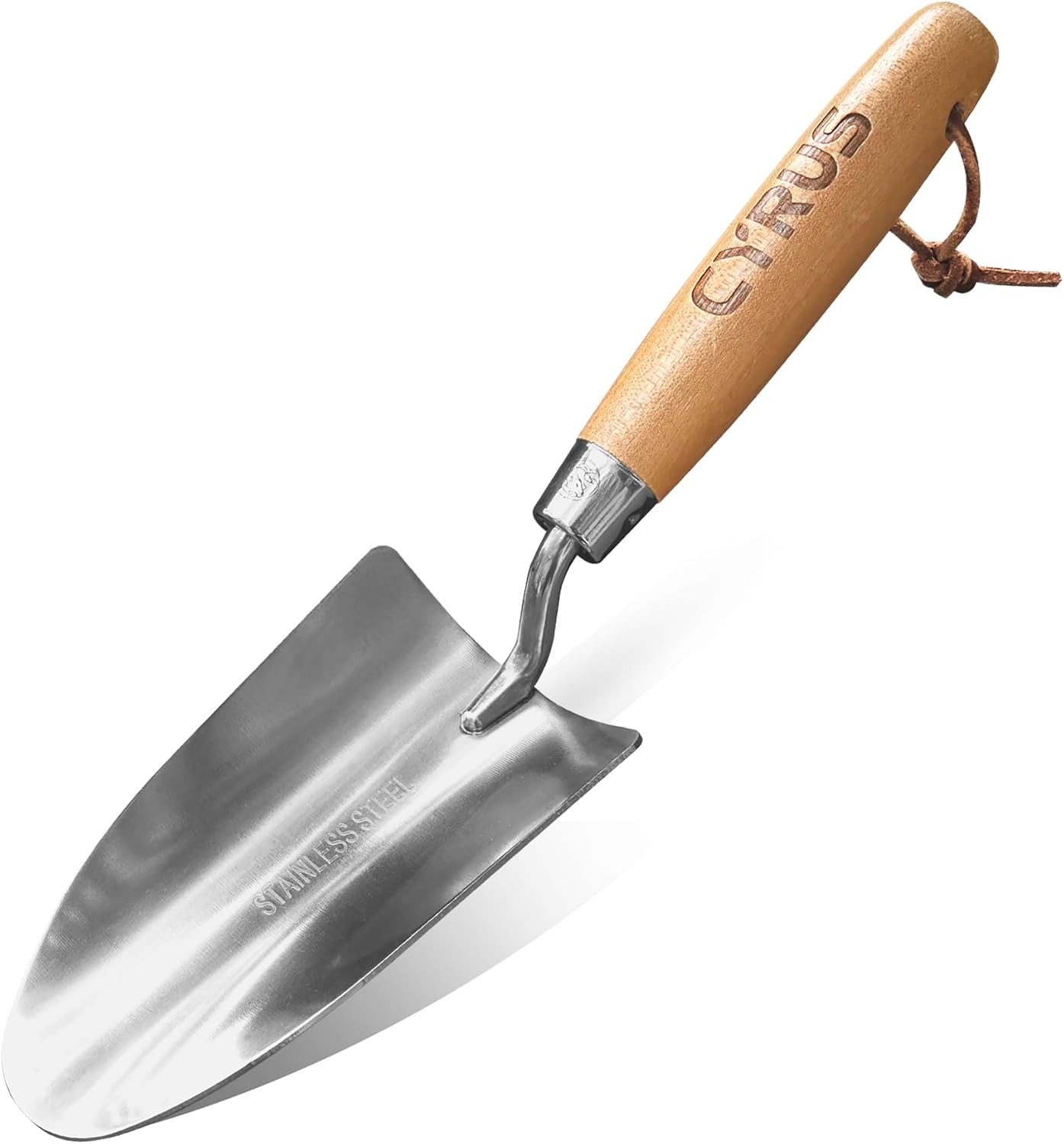 Pala jardín acero inox 12.6pulg mango madera fresno